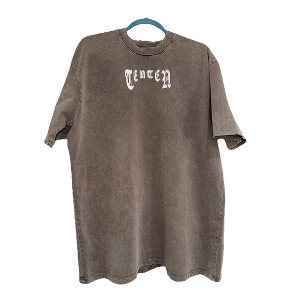Vintage TENTEN Graphic T-Shirt Washed Distressed Oversized Streetwear Y2K Skater - Picture 5 of 6